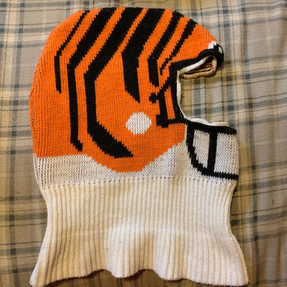 Vintage Cincinnati Bengals Helmut Winter Face Mask